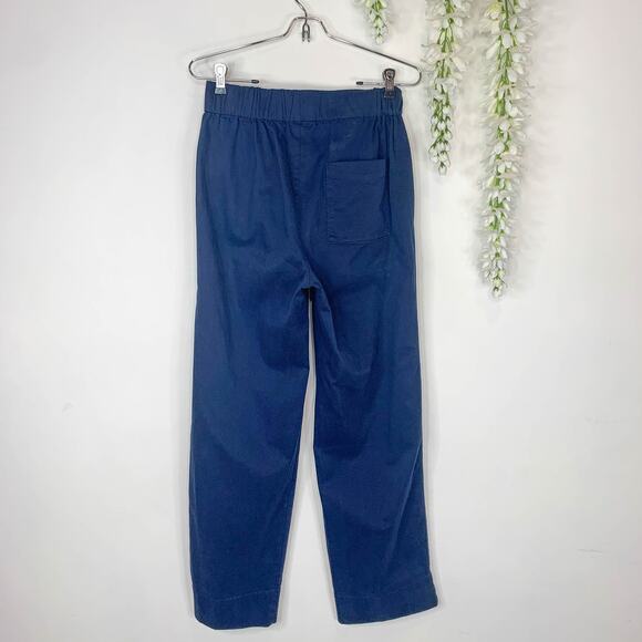 NWT J. CREW navy pull-on pants straight leg pockets tall nautical XST 3007 - Picture 6 of 14